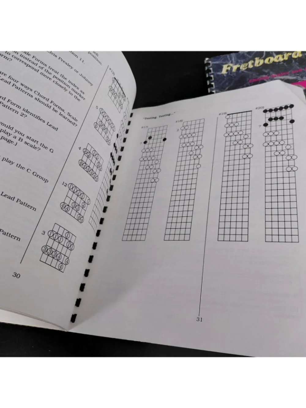 Vintage Fretboard Logic Vol 1 & 2 Guitar Theory Workbooks Bill Edwards Spiral